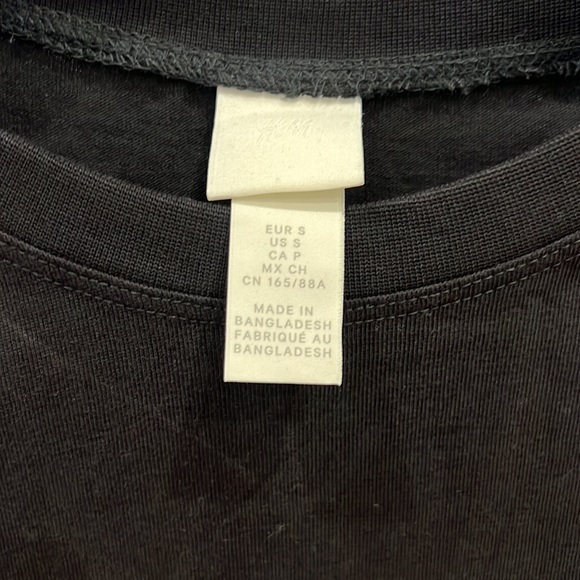 H&M Sleeveless T shirt Black Dress - Picture 2 of 4